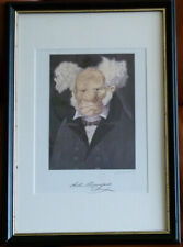 Kunstdruck LORIOT "ARTHUR SCHOPENHAUER" 1998 limitiert 87/300 gerahmt Diogenes