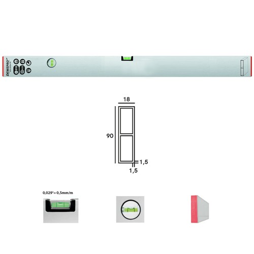 Richtlatte 200cm dewepro - richtlatte,