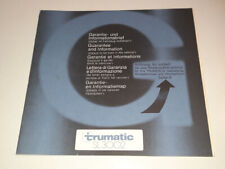  Garantie- und Informationsbrief Trumatic SL 3002 Gasheizung (90er J)  Oldtimer 