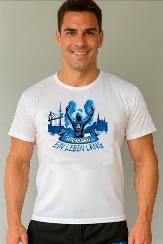 Shirt hsv weiß - t-shirt,