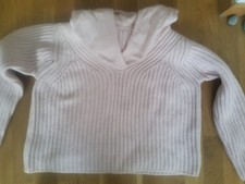 Dicker 100% Kaschmir PULLI Kapuze, Chopper, Gr M