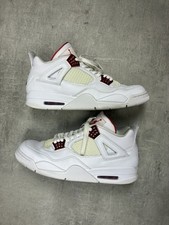 Nike Air Jordan 4 weiß Metallic Red - 47,5 - Guter Zustand✅