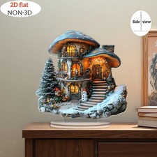 2D-Weihnachtshaus-Dekoration