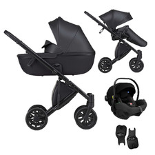 Anex E-Type Kinderwagen 2-in-1 schwarz eleganter Kombikinderwagen - Neu