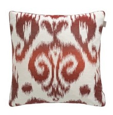 GANT Wave Kissen 50x50 cm Roter Aquarelleffekt Dekorativer Kissenbezug