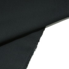 schwarzer Wollstoff für Hose Sakko Blazer Stoffe Meterware Uniform Stoff