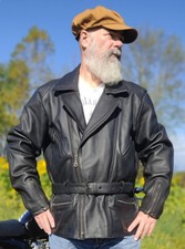 Lederjacke XXL Motorradjacke Bikerjacke Chopperjacke Vintagejacke Cafe Racer