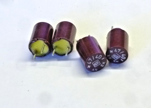 Bakelite kondensator roe - 4x,