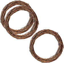 3 Stück Rattan Kranz