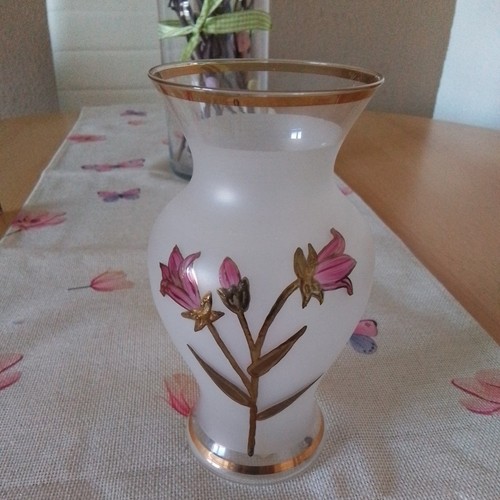 Formano glasvase mit goldrand - glasvase,