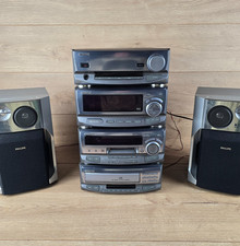 Kenwood A-H5 C-H7 DM-H5 DP-MH5 Verstärker Tuner Mini Disc CD Player Lautsprecher funktionstüchtig