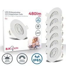Led bad einbaustrahler - 6x,