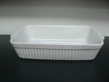 Auflaufform Bräter Ofenform Tiramisu Lasagne Form Kuchenform weiß Keramik