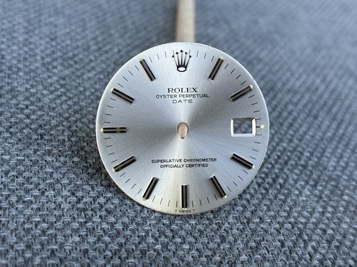 Rolex date dial - dial, silver