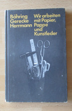 DDR Schulbuch Werken 1-3 Klasse Basteln Hort Papier Pappe Kunstleder Schablonen