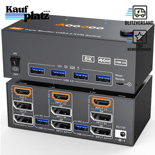 Kvm switch monitore 4k - 3,