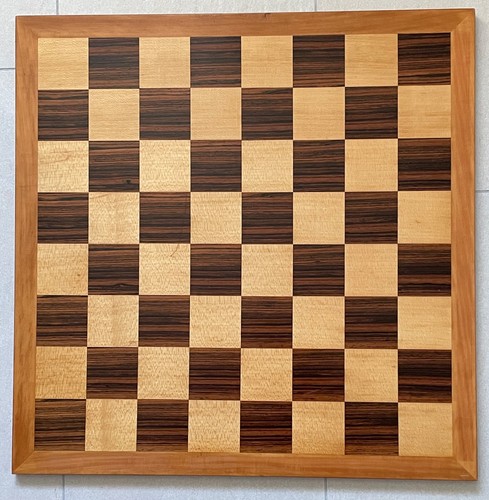 Großes schachbrett aus - schachbrett, holz