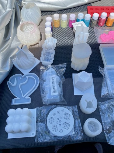 Großes kerzen resin set - resin-set, 29