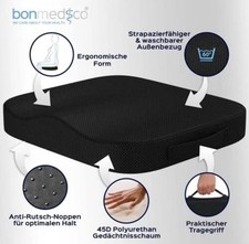 ✅​ Sitzkissen orthopädisch Ergonomisches Memory Foam Kissen für Bürostuhl