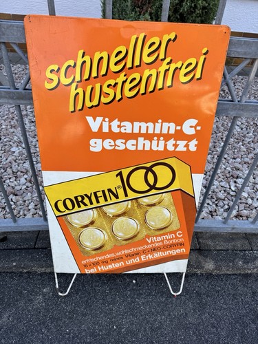 Altes blechschild aufsteller - altes, /