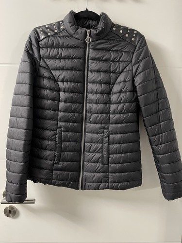 Steppjacke nieten schwarz - steppjacke,