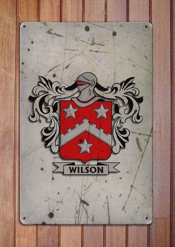 Wolf wappen gealtert retro - a4,