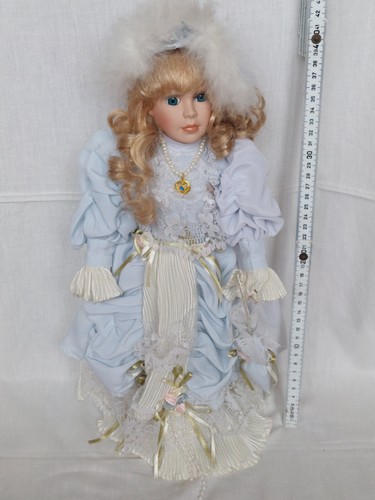 Porzellanpuppe 40cm vintage - porzellanpuppe,