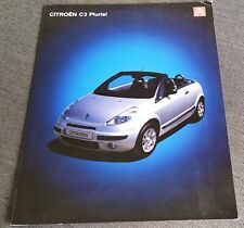CITROEN C3 PLURIEL Cabrio 24x30cm Prospekt Brochure 2005 AG 
