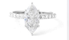 14k Weißgoldring mit 2,2ct