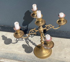 Kerzenständer Messing 5-armig
