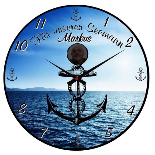 Wanduhr anker boot - ", /