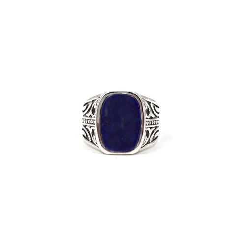 925 silber ring siegel blauer - ring,
