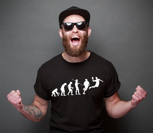 Handball shirt evolution - t-shirt,