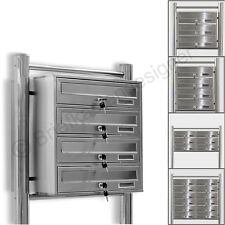 Kelvin® Edelstahl Stand Briefkasten mit Regendach Mailbox Briefkastenanlage