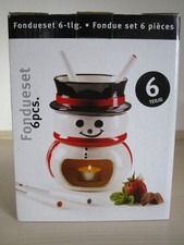 Schneemann Schokoladen Fondue Set - 6 Teile - Domestic by Mäser - NEU + OVP
