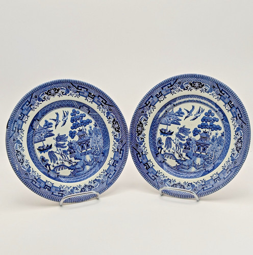 Vintage old willow blau - blau, &