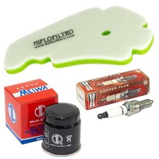 Wartung Zündkerze Luftfilter Ölfilter Set für Gilera Runner 125 4T VX 2002-2017