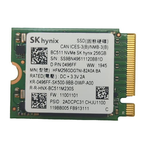 Hynix bc511 256gb nvme 2 - bc511, m.2