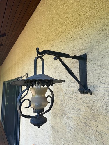 Rustikale außenlampe - außenlampe, /