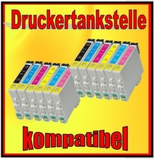12 komp. Patronen für EPSON STYLUS PHOTO R200 R210 R220 * ersetzt T0481 - T0486