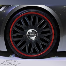 Radkappen Radzierblenden 14 Zoll Orden Pro Blenden Rot Schwarz sportlicher Look