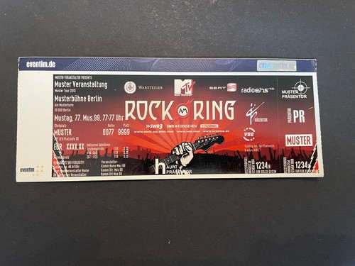 Rock ring ticket 2013 - rock,