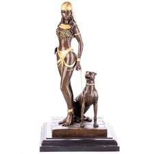 Bronze Skulptur Cleopatra mit