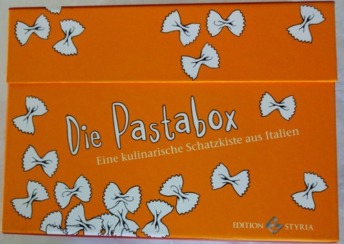 Die pasta box rezeptkarten - pasta,