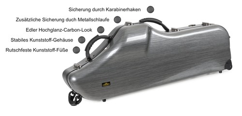 Deluxe koffer baritonsaxophon - koffer,