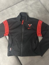 Nike NBA Chicago Bulls Trainingsjacke Damen Größe S Schwarz Rot