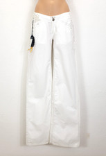 K13) Killah by SIXTY  Damen Hose Sommerhose PEACH Gr. 27 28 Neu Weiß Flared