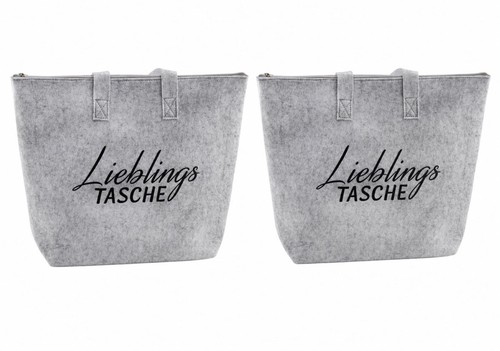 Stück filztasche grau - filztasche,
