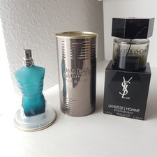 Yves Saint Laurent La Nuit de L'Homme + Jean Paul Gaultier Le Male Flakons Leer