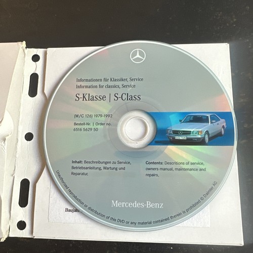 Mercedes benz w126 wis - mercedes,